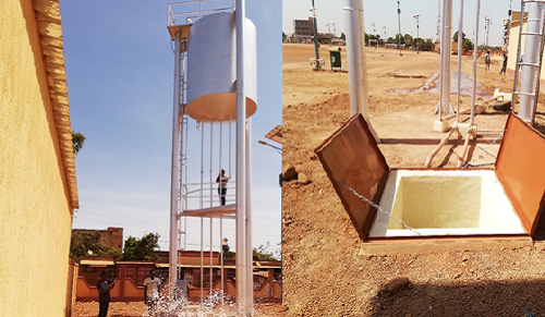 Système d’adduction d’eau potable simplifiée (AEPS) au sein des plateaux omnisport de Yéguere (Bobo): Suivi contrôle 